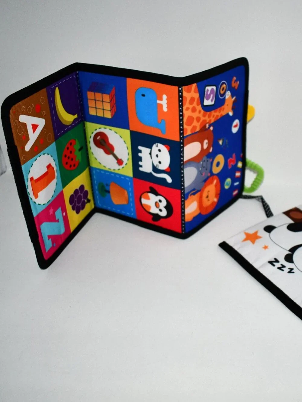 URMYWO Tummy Time Mirror, High Contrast Baby Toy, Crinkle, Teether, Newborn, NWT
